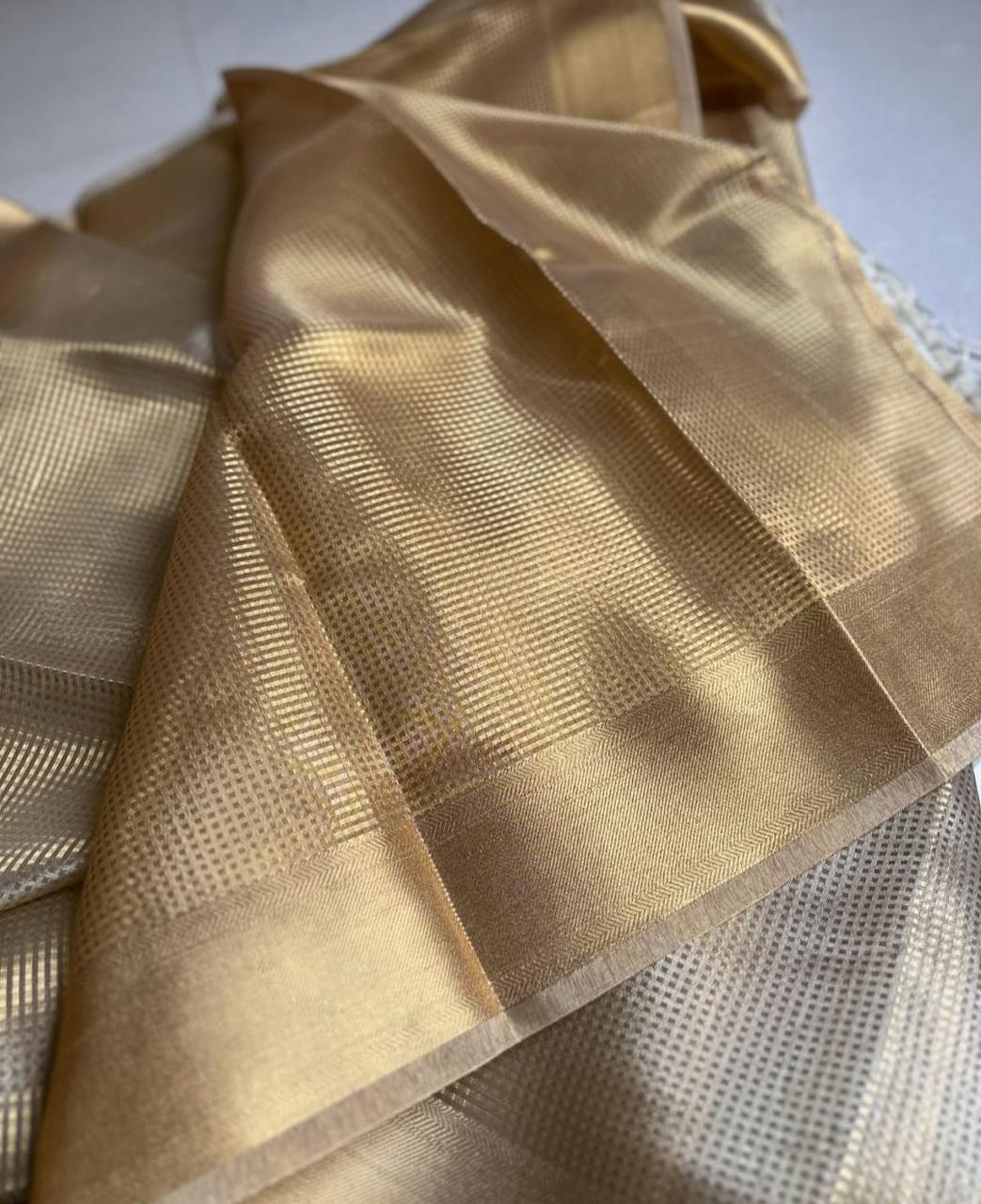 Premium Trending celebrity inspired tissue Silk sarees