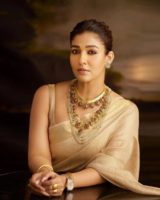 Premium Trending celebrity inspired tissue Silk sarees