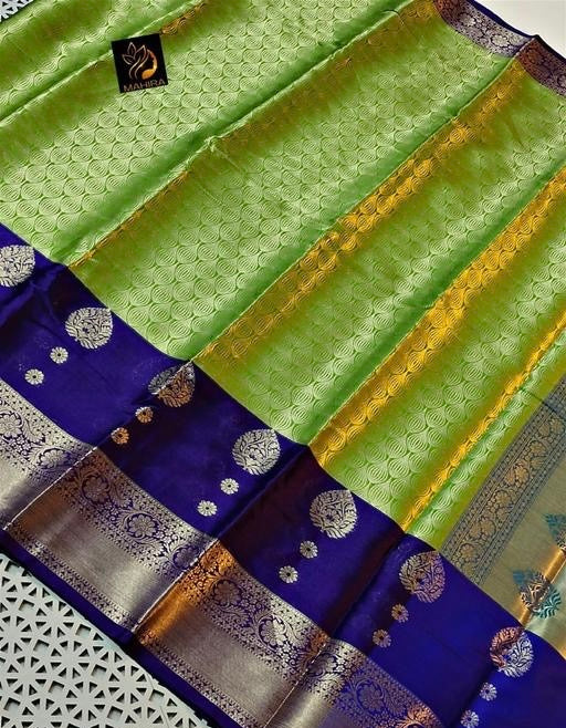 Trendy Kanjeevaram Wedding & party’s wear saree with unstitched blouse piece