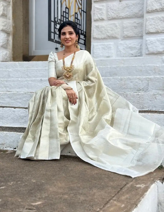 Kanjeevaram Tissue Silk Traditional saree
