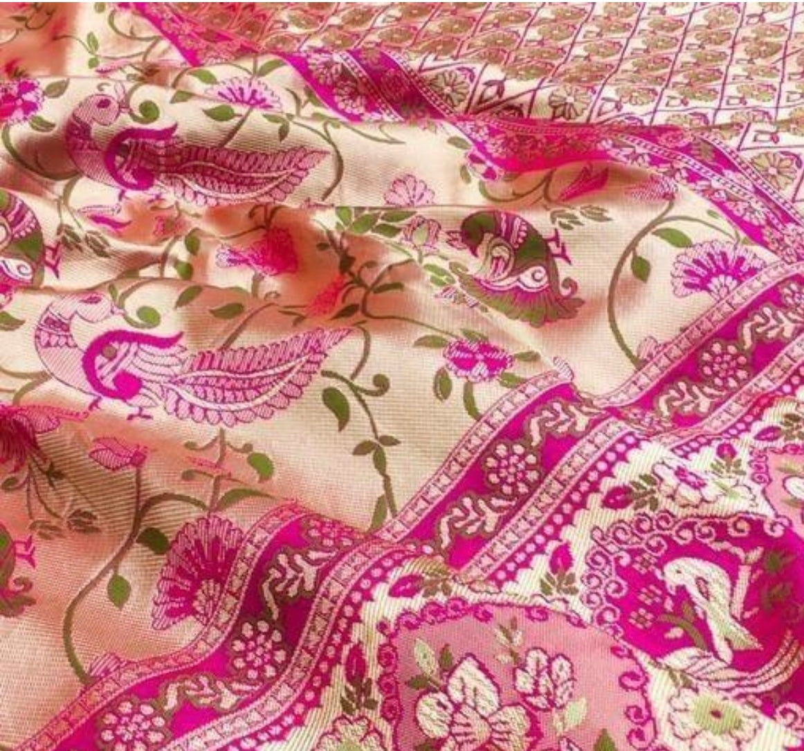 Kanchipuram soft silk Zari weaving saree multicolour traditional saree