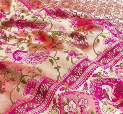 Kanchipuram soft silk Zari weaving saree multicolour traditional saree