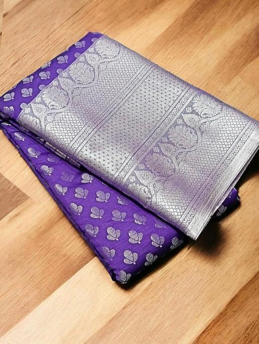 Kanchivaram Banarasi Silver zari weaving Silk sarees