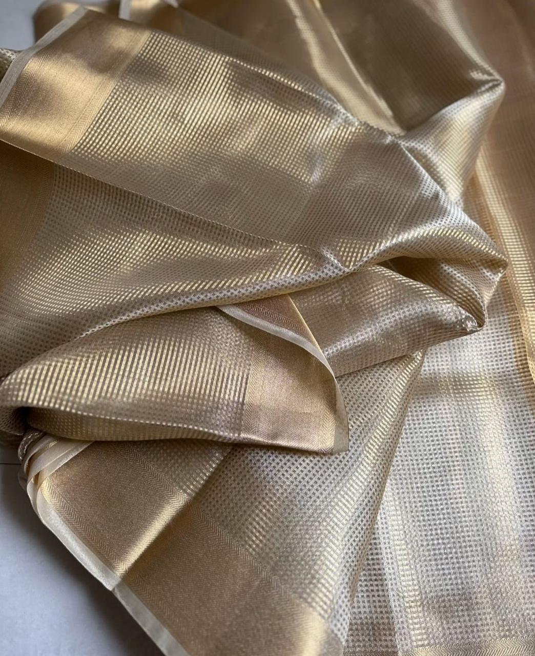 Premium Trending celebrity inspired tissue Silk sarees