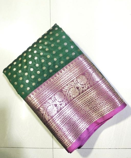 Banarasi Soft silk Thousands butti pattern zari weaving saree