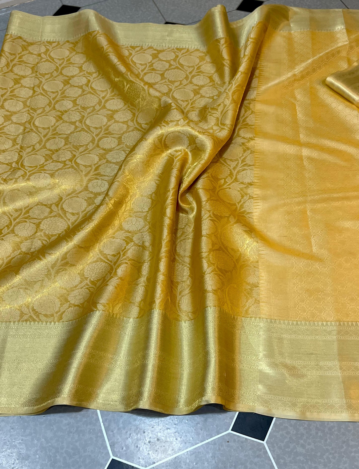 Kanjeevaram tissue Silk Wedding & Party’s wear Saree