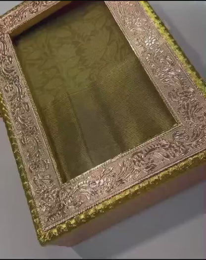 Celebrity inspired premium Tissue Silk saree for wedding & Party's
