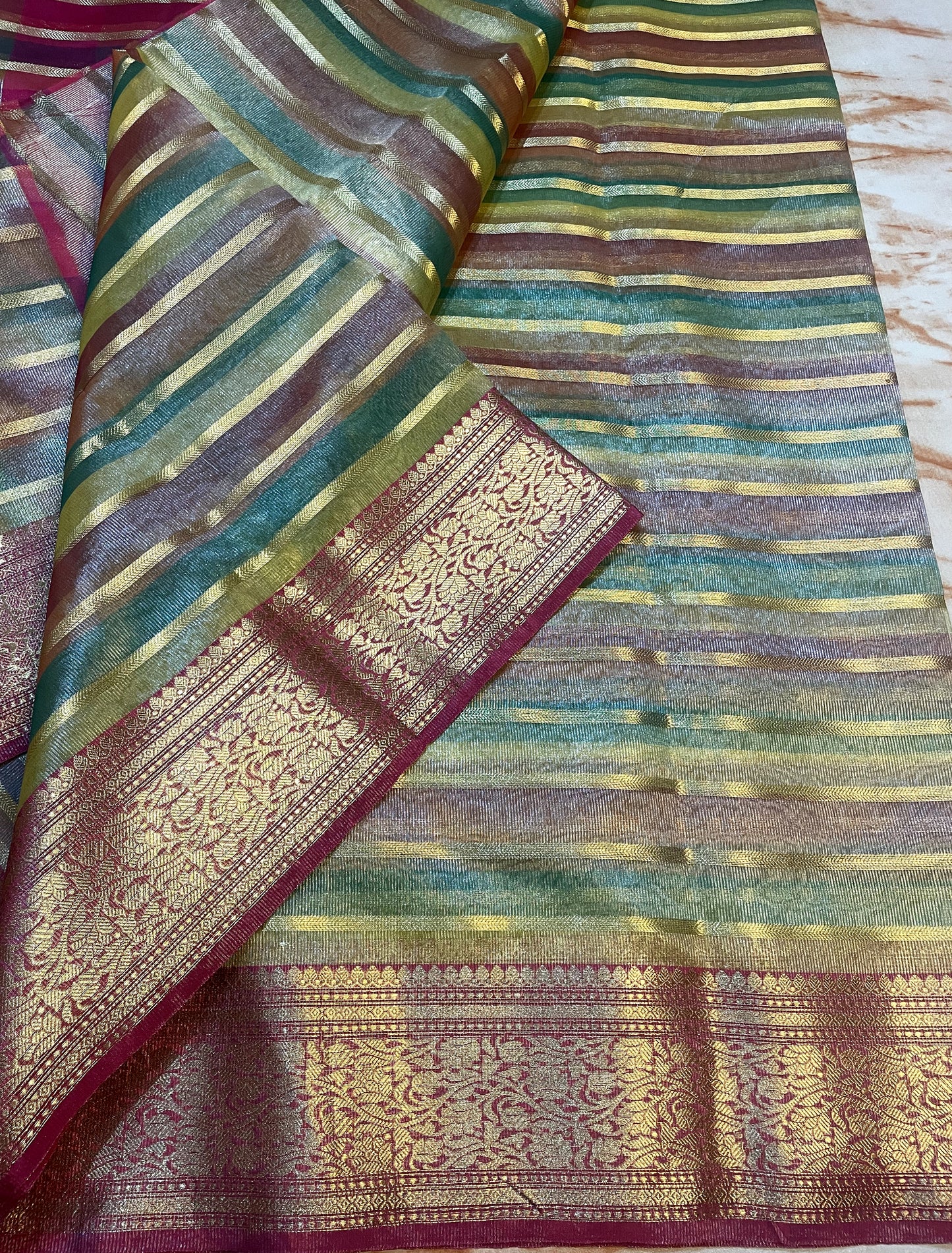 Women's Banarasi Traditional zari Tissue Silk Sarees