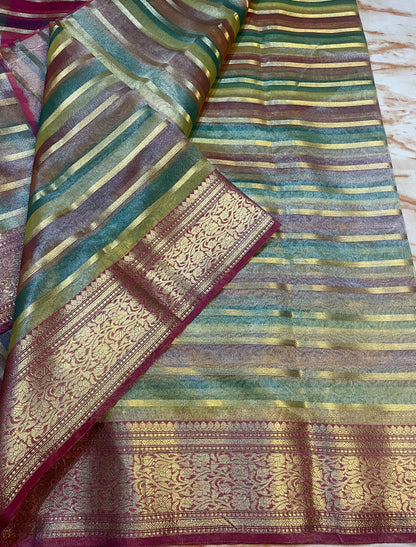 Women's Banarasi Traditional zari Tissue Silk Sarees
