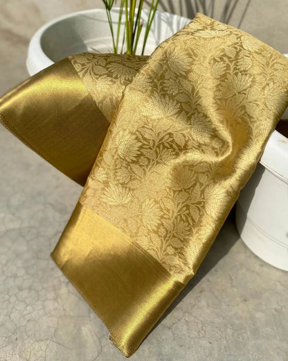 Celebrity inspired premium Tissue Silk saree for wedding & Party's