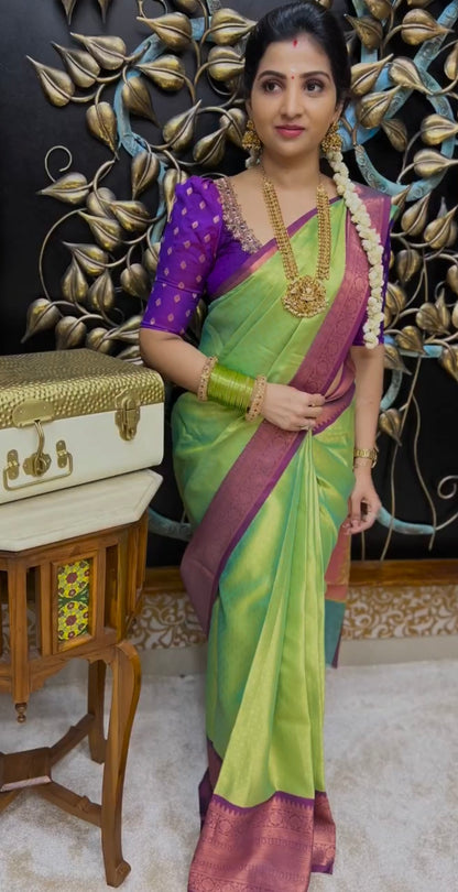 Traditional kanchi kora muslin Zari weaving skirt border saree