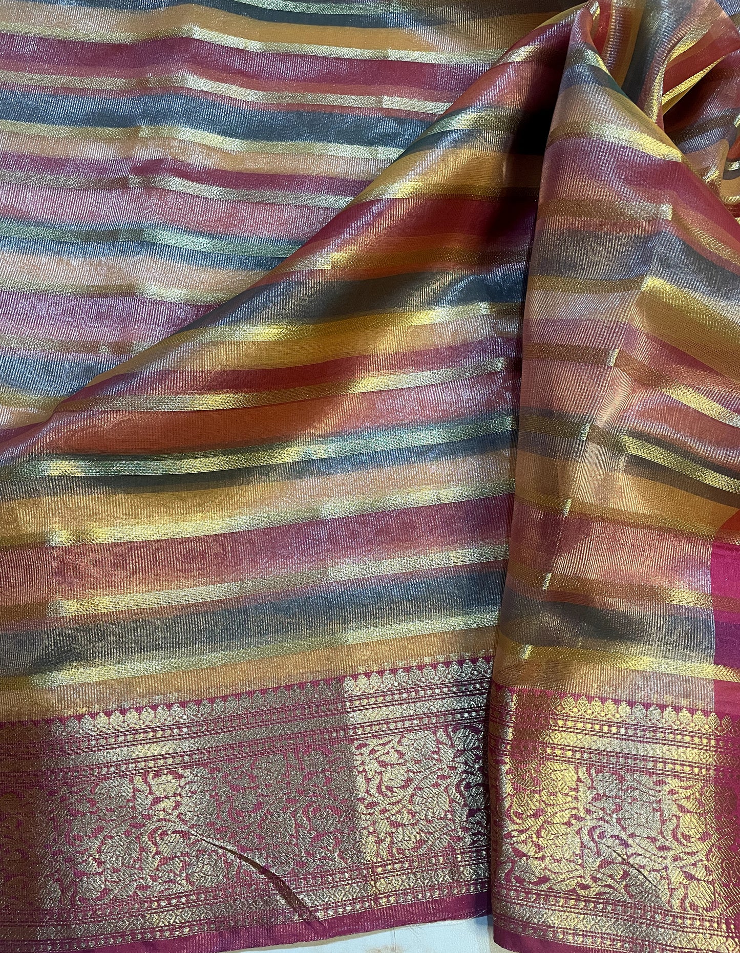 Trendy women's Banarasi Tissue Wedding Special Saree