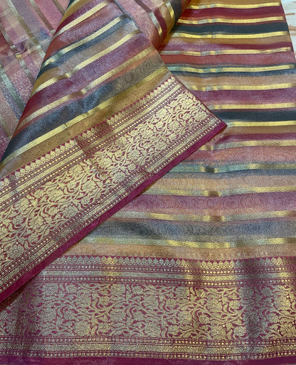 Trendy women's Banarasi Tissue Wedding Special Saree