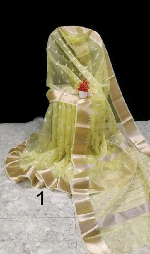Banarasi Premium Organza Fancy Sarees