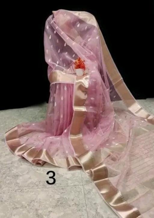Banarasi Premium Organza Fancy Sarees