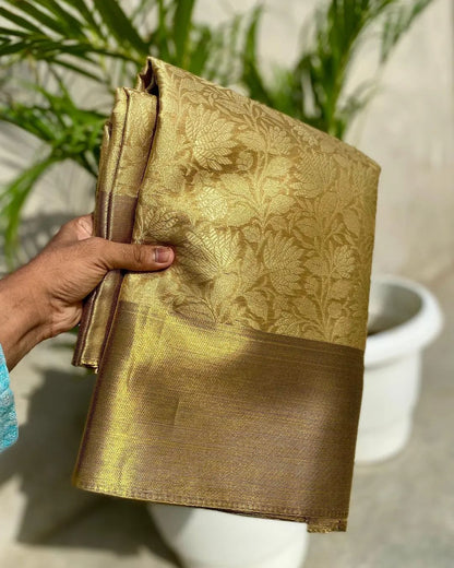 Celebrity inspired premium Tissue Silk saree for wedding & Party's