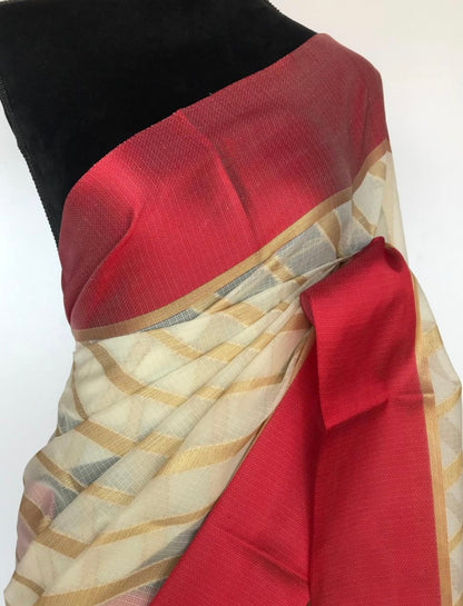 Banarasi Kota silk Traditional wear saree with gold zari weaving